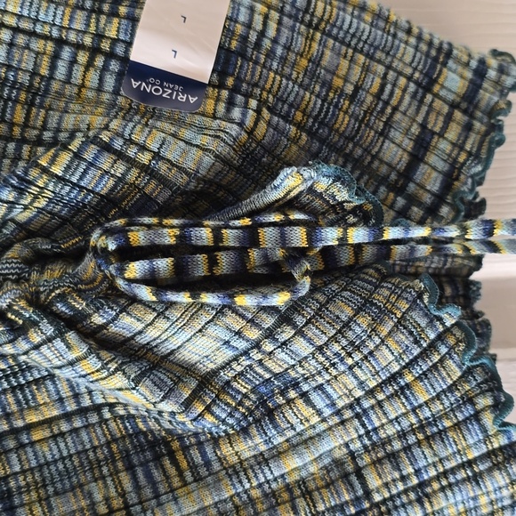 ARIZONA JEAN CO WOMEN'S JUNIORS SIZE BLUE AND YELLOW CROP TOP SIZE LARGE - Picture 3 of 14